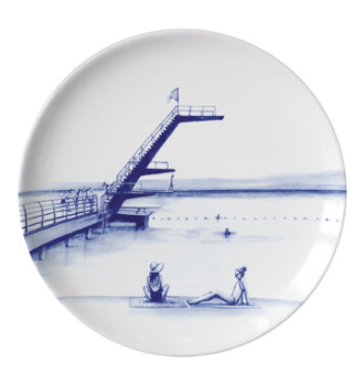 Faiencerie GEORGES - Collection Leman - Assiette Mignardise - Thonon