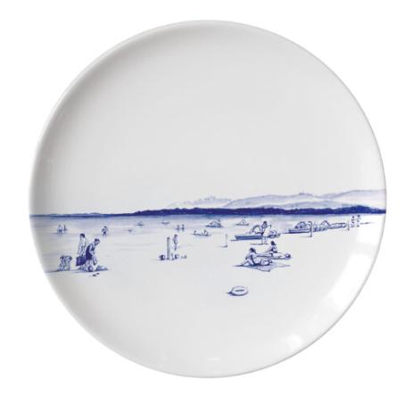 Faiencerie GEORGES - Collection Leman - Assiette Plate - Excenevex