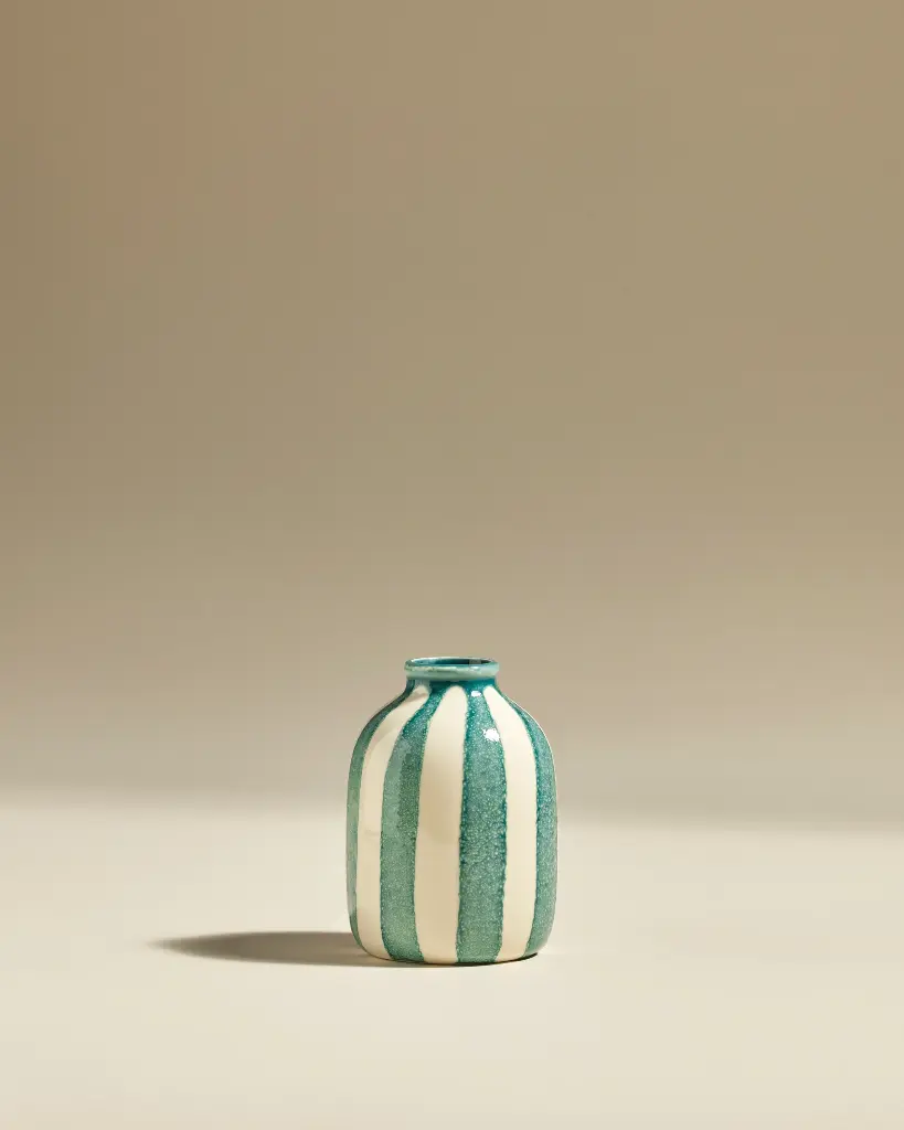 MSL - Vase Petit Riviera Bleu Sarah 10x14cm