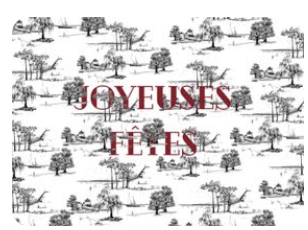 HEDONISTES-Carte Postale Joyeuse Fetes