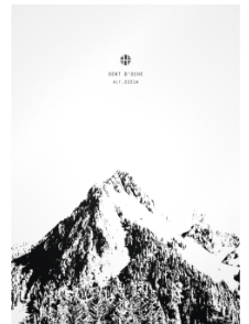 HEDONISTES-Carte Postale Dent d'Oche