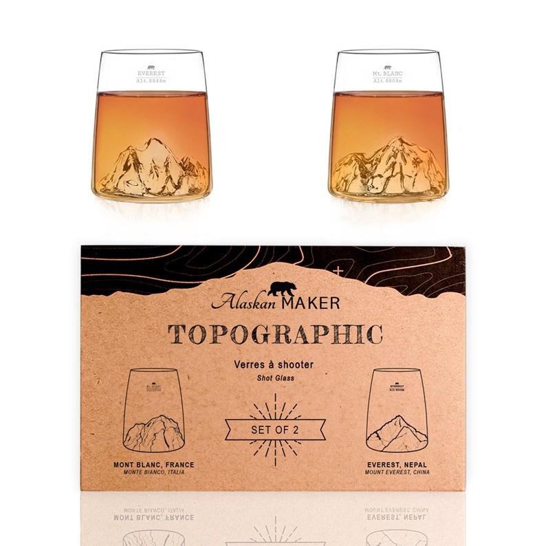 Alaskan Maker - Duo Verres Shooters Mont Blanc Everest