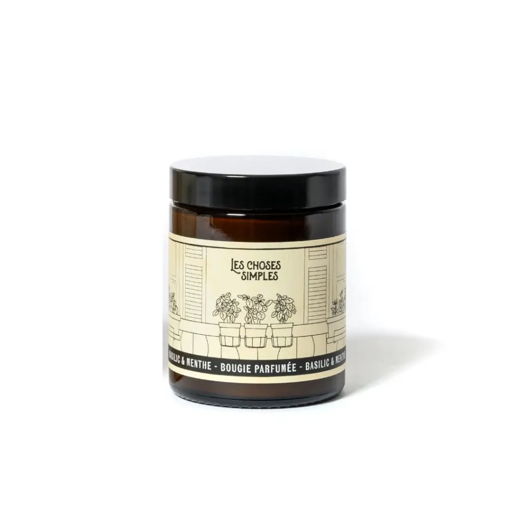 Les Choses Simples - Bougie Moyen Basilic Menthe